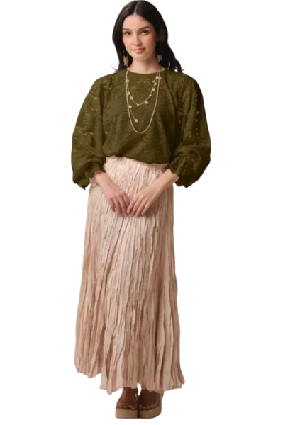 Ruffle Sleeve Blouse